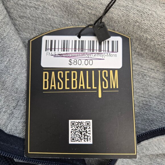 NWT Baseballism x Ken Griffey Jr. 1/4 Zip Henderson Hoodie Size Small - Picture 4 of 10